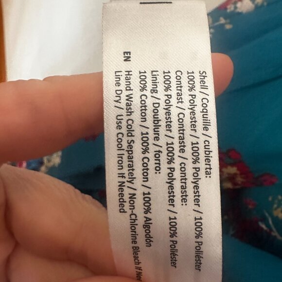 Band of Gypsies Teal Floral Romper Skirt Overlay L Boho Summer Wedding - Picture 6 of 12